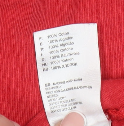 The North Face Men's Red Long Sleeve T-Shirt - Large