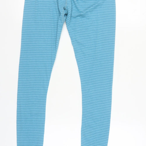 TOG24 Women's Blue Striped Leggings Size 10 Activewear