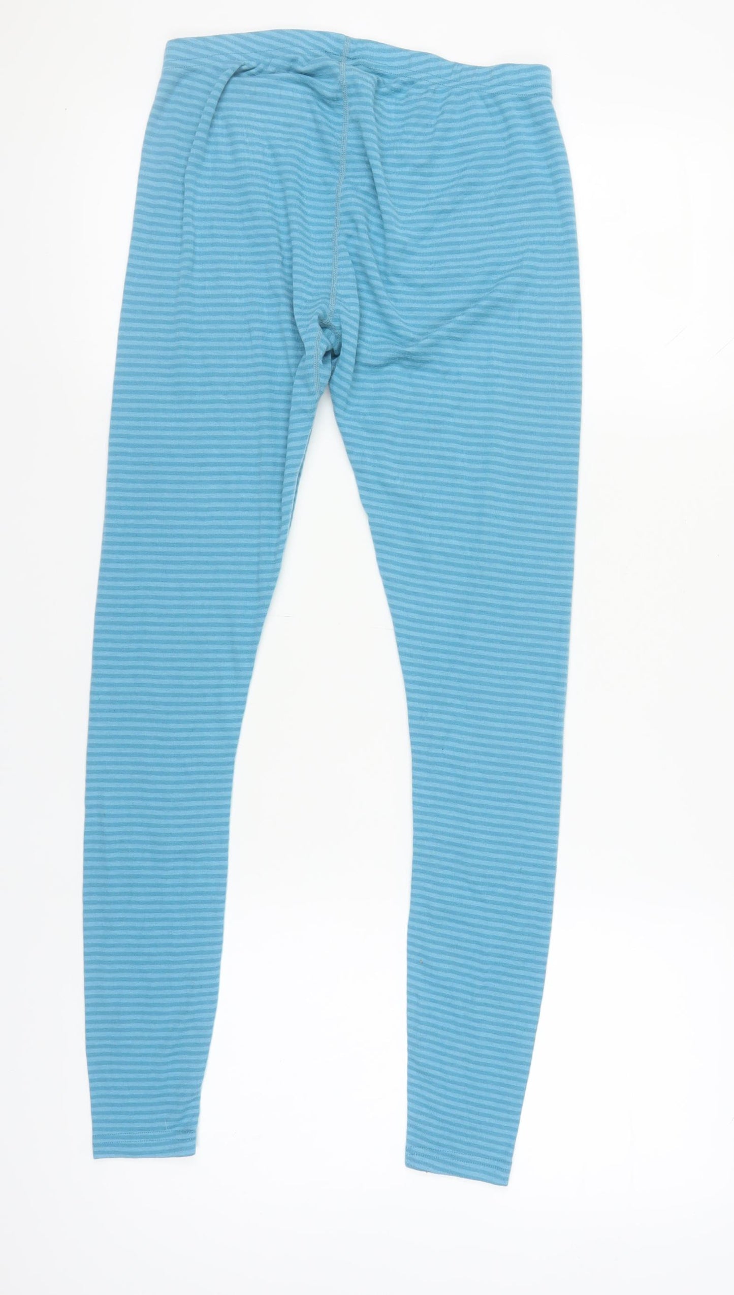 TOG24 Women's Blue Striped Leggings Size 10 Activewear