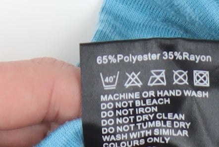 TOG24 Women's Blue Striped Leggings Size 10 Activewear