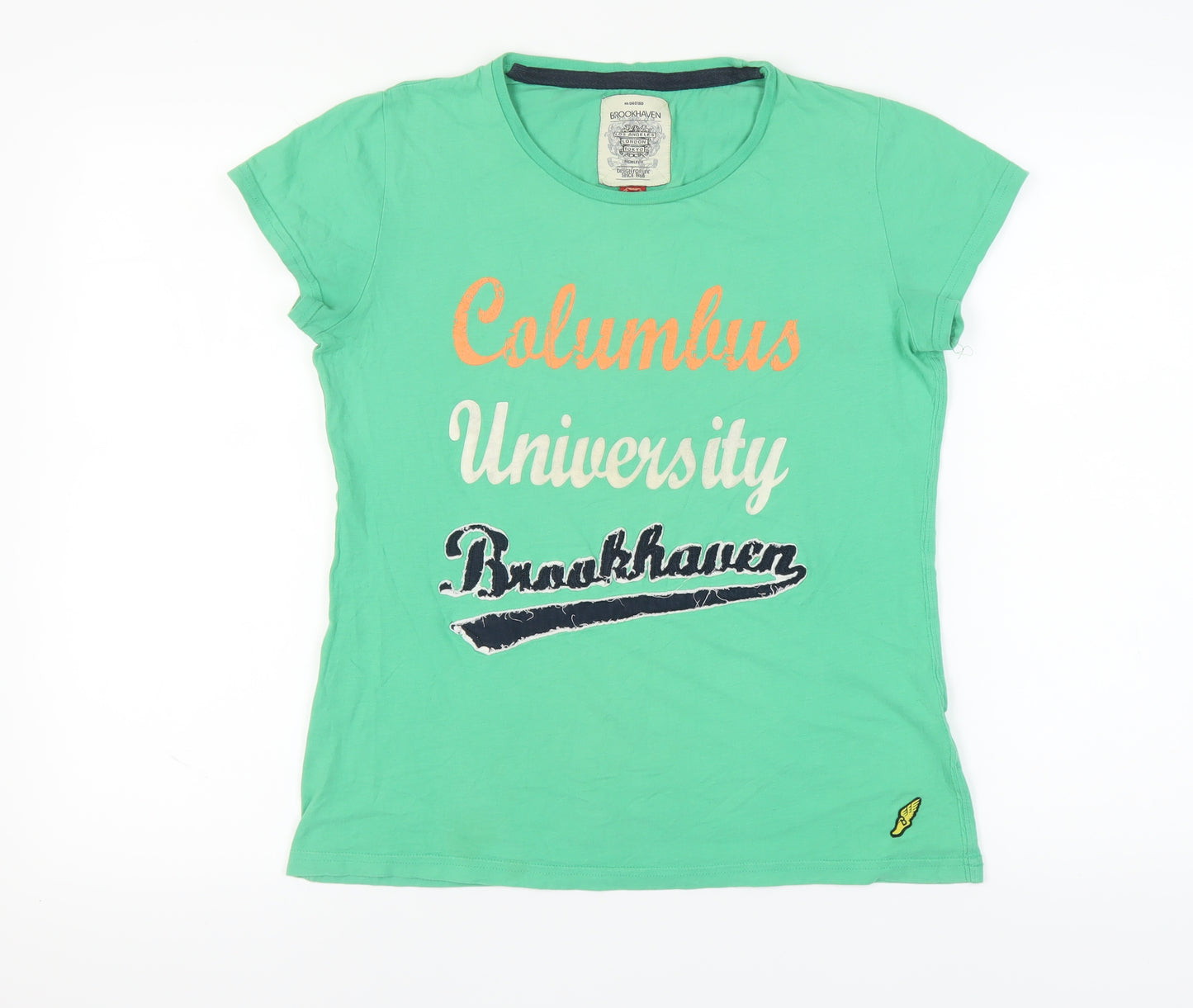 Brookhaven Women's Green University T-Shirt Size 14