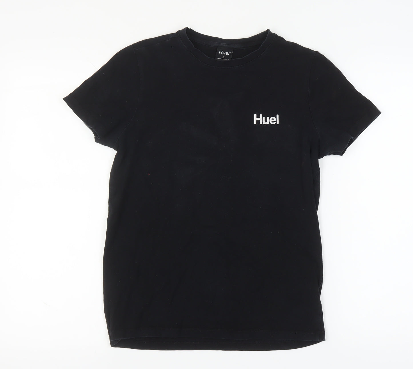 Huel Black T-Shirt, Unisex M, Classic Crew Neck Cotton