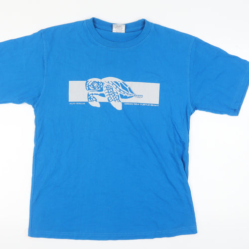 Blue Whale Men's Blue S Marine Nature Graphic T-Shirt