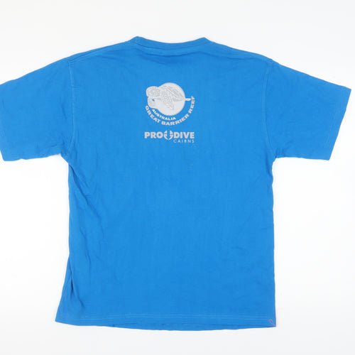 Blue Whale Men's Blue S Marine Nature Graphic T-Shirt