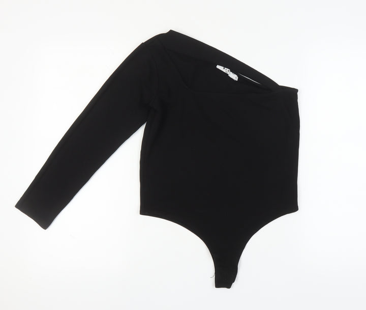 NA-KD Women's Black One Shoulder Bodysuit XL