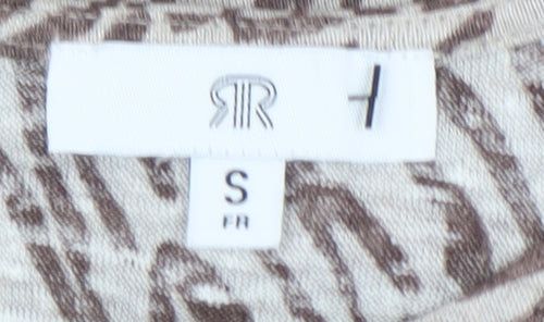 La Redoute Women Beige Animal Print Linen Top