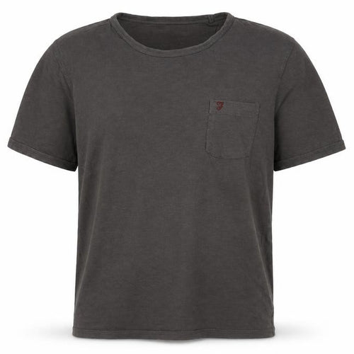 Farah Men's Grey Cotton L T-Shirt, Short Sleeve