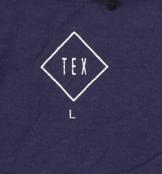 Tex Men's Blue Gamer Graphic T-Shirt, Large