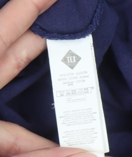 Tex Men's Blue Gamer Graphic T-Shirt, Large