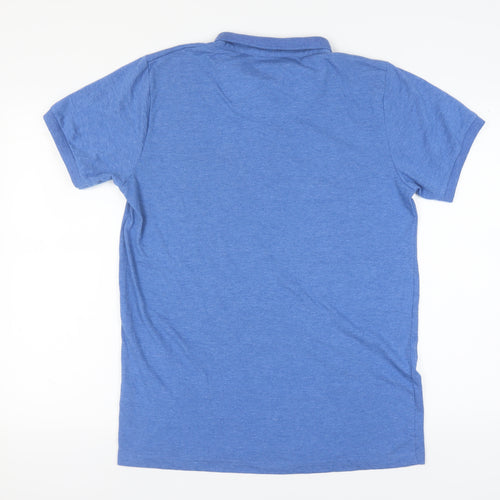 Brave Soul Men's Blue XL Polo Shirt Short Sleeve