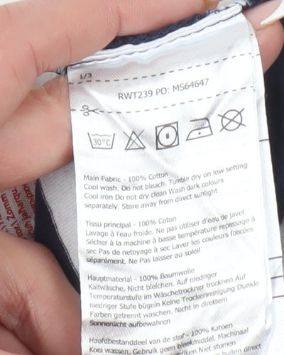 Regatta Women's Blue Striped T-Shirt UK 18