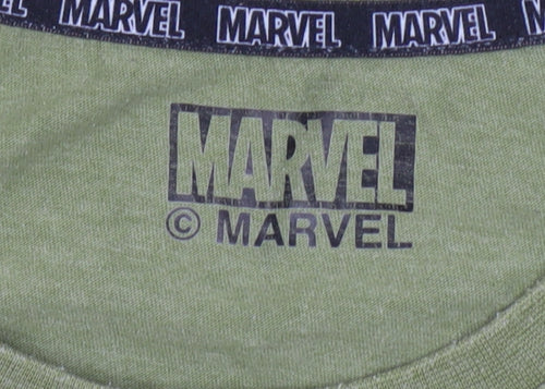 Marvel Unisex Green T-Shirt XL Cotton Blend Casual