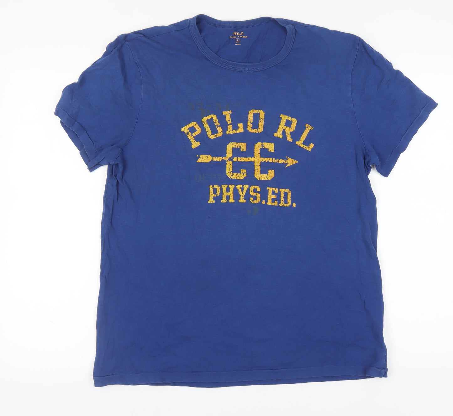 Polo Ralph Lauren Men's Large Blue Graphic T-Shirt