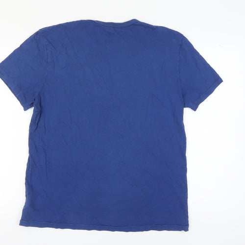 Polo Ralph Lauren Men's Large Blue Graphic T-Shirt