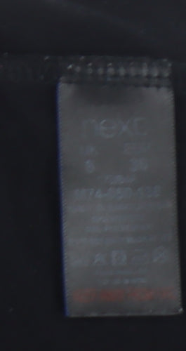 Next Women's Black Scoop Neck Studded T-Shirt Size 8