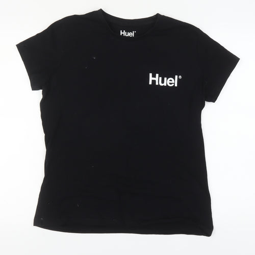 Huel Men's Black Short Sleeve Crew Neck T-Shirt L