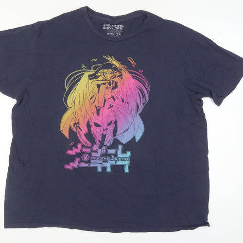 Sentai Men's 2XL Black No Game No Life Anime T-Shirt
