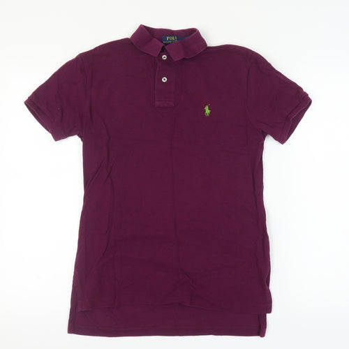 Ralph Lauren Men's Purple Polo Shirt, Size S, Slim Fit