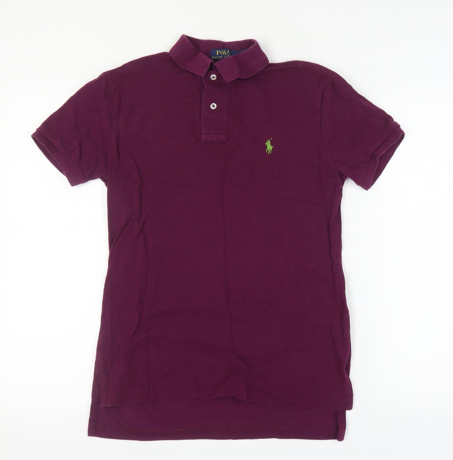 Ralph Lauren Men's Purple Polo Shirt, Size S, Slim Fit
