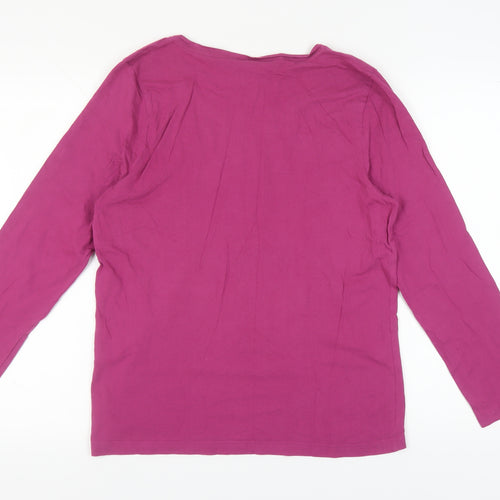 Peanuts Women's Purple Snoopy Pyjama Top - Size 14