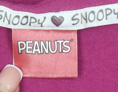 Peanuts Women's Purple Snoopy Pyjama Top - Size 14