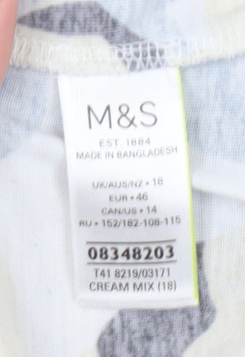 Marks and Spencer Women's Floral T-Shirt, Size 18