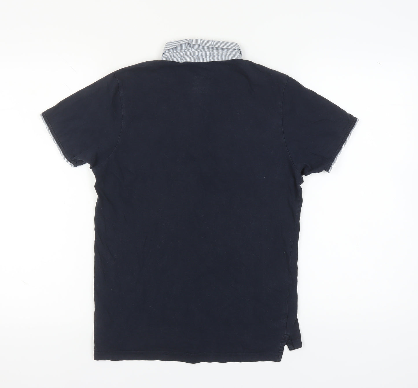 Red Herring Men's Black Polo Shirt Small