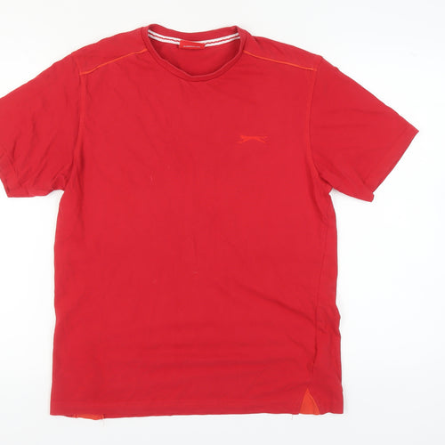 Slazenger Red Men's S Crew Neck Cotton T-Shirt
