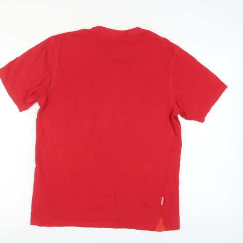 Slazenger Red Men's S Crew Neck Cotton T-Shirt