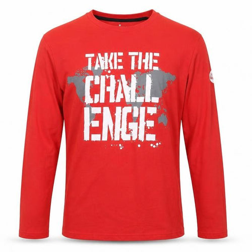 Sport Relief Men's Red Graphic Long Sleeve T-Shirt M