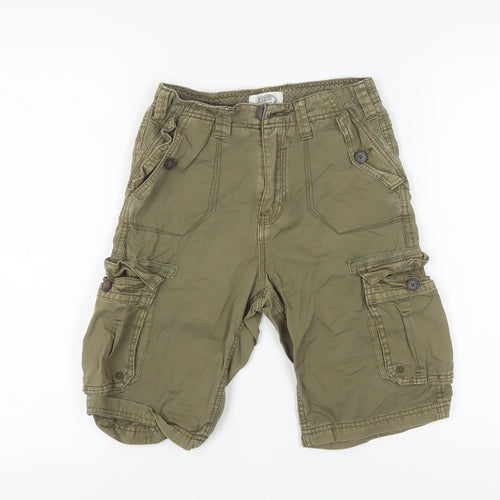 Kangaroo Poo Boys Green Cargo Shorts 9-10 Years