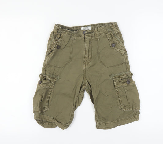 Kangaroo Poo Boys Green Cargo Shorts 9-10 Years