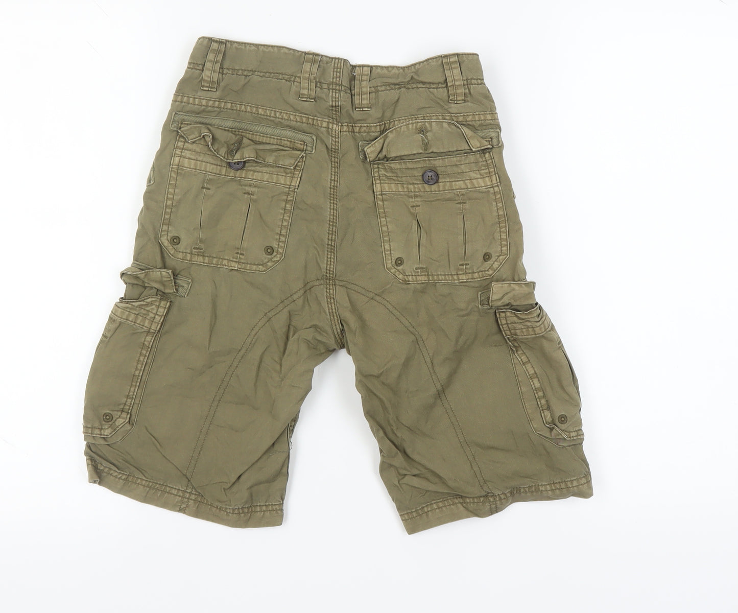 Kangaroo Poo Boys Green Cargo Shorts 9-10 Years