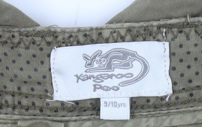 Kangaroo Poo Boys Green Cargo Shorts 9-10 Years