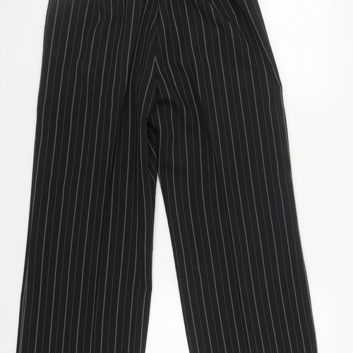 Simply Be Women's Black Striped Trousers 16