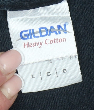 Gildan Men's Large Black Band T-Shirt 'Europe War of Kings'