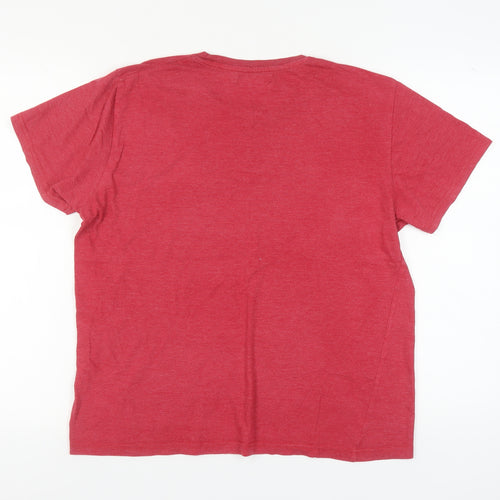 Pierre Cardin Men’s Red Retro Graphic T-Shirt L