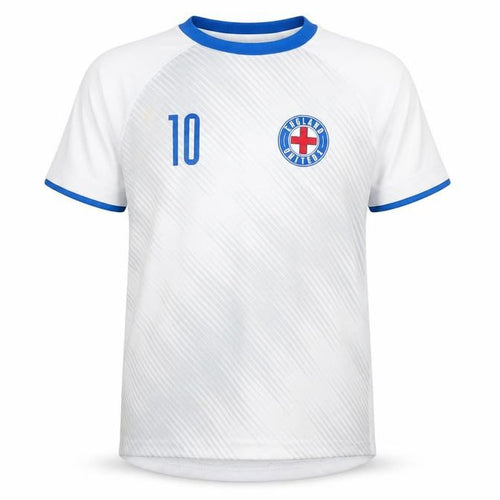 H&M Boys White Football Jersey, 4-5 Years, Short Sleeve