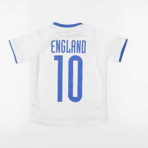 H&M Boys White Football Jersey, 4-5 Years, Short Sleeve