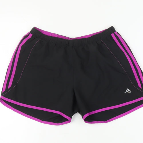 Adidas Women's Black Running Shorts Size 10 - Quick Dry