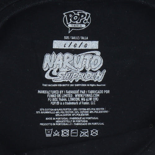Funko Naruto Shippuden Black Anime T-Shirt Men L