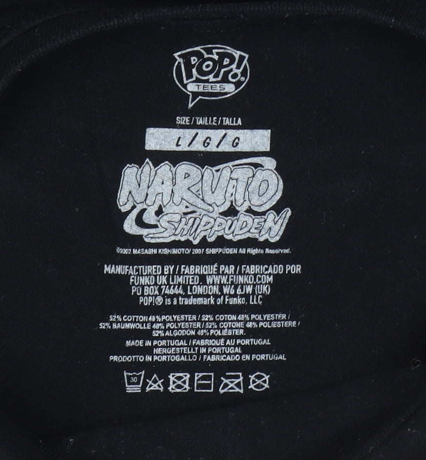 Funko Naruto Shippuden Black Anime T-Shirt Men L
