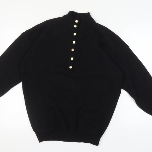 Murray Brothers Women's Black Mock Neck Jumper Medium