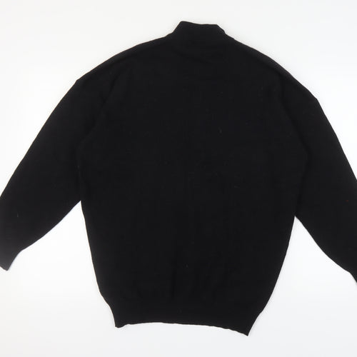 Murray Brothers Women's Black Mock Neck Jumper Medium