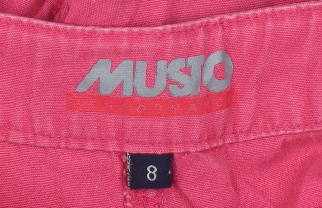 Musto Pink Women's Cargo Shorts Size 8 Cotton Casual