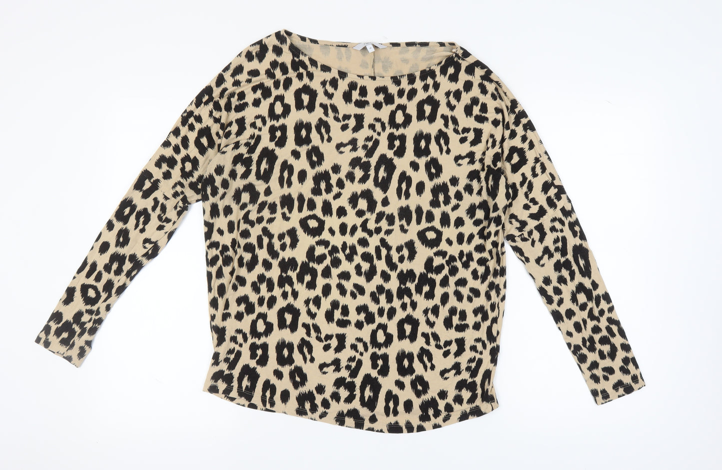 Next Women's Beige Animal Print Blouse Size 14