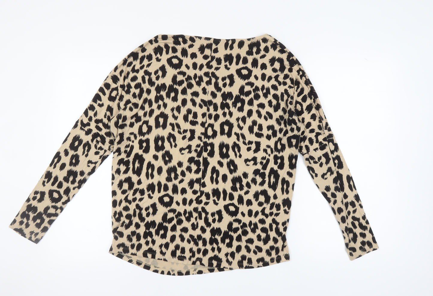 Next Women's Beige Animal Print Blouse Size 14