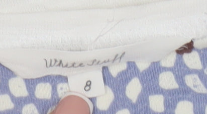 White Stuff Women's White Size 8 Scoop Neck T-Shirt
