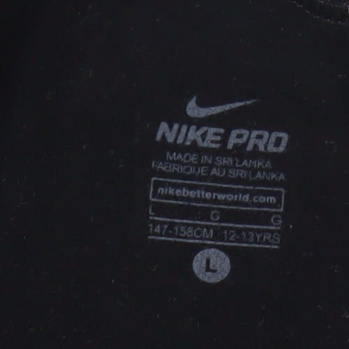 Nike Teen Black Athletic Leggings L Gym & Training