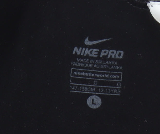 Nike Teen Black Athletic Leggings L Gym & Training